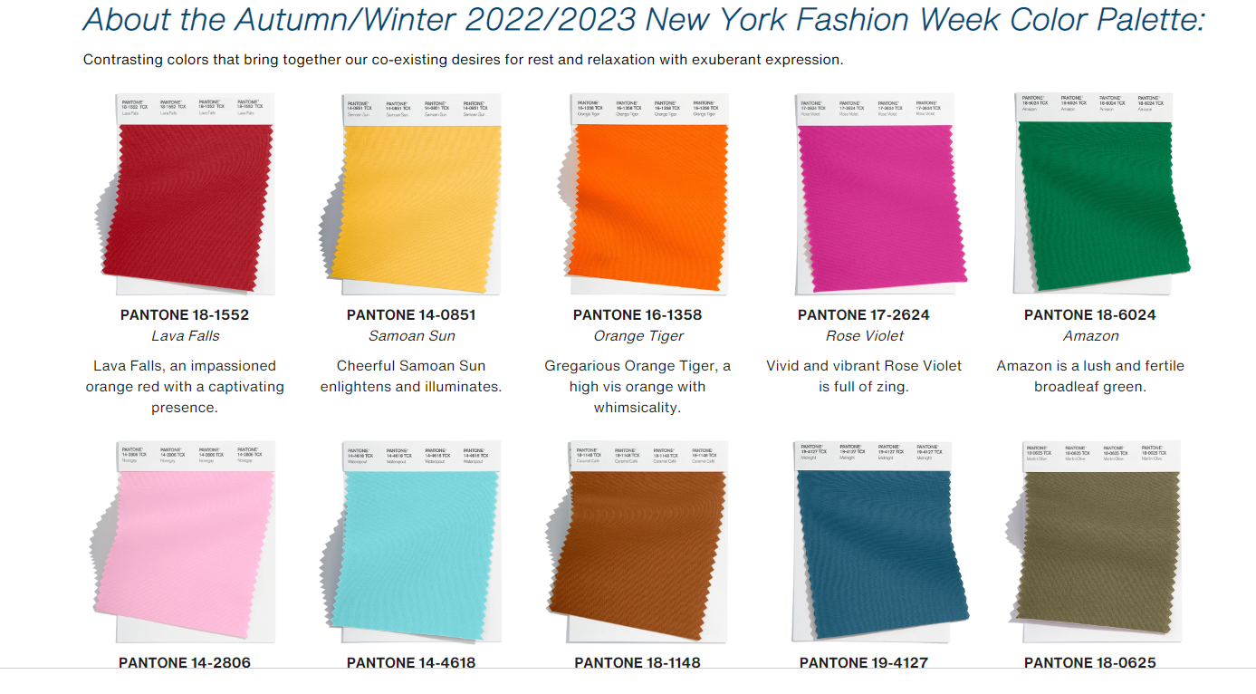 FASHION, TRENDS, COLORS, COLORS-FALL-WINTER-2022 